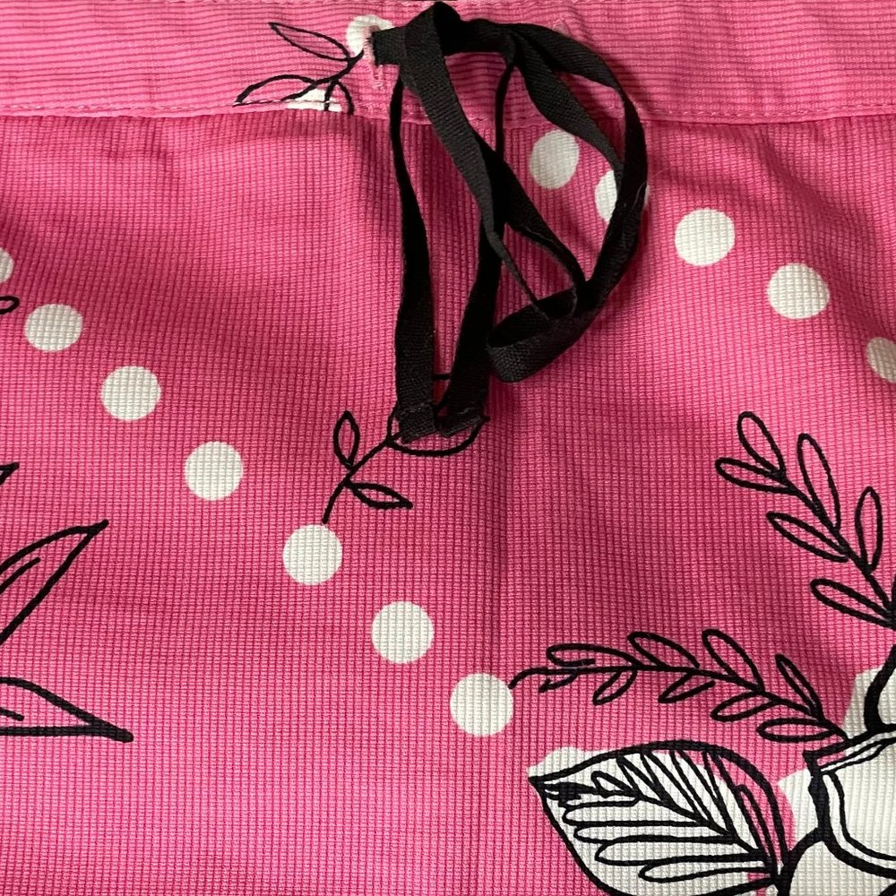 Pink polka dot and flower Ann Taylor skirt